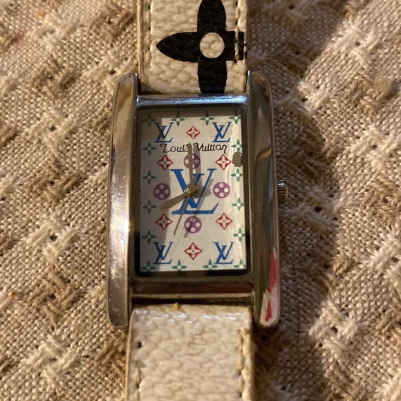Louie Vuitton vintage murakami color patches ladies watch circa 2003-2004? - Picture 2 of 8